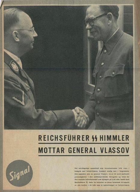 General Andrey Vlasov and Heinrich Himmler.