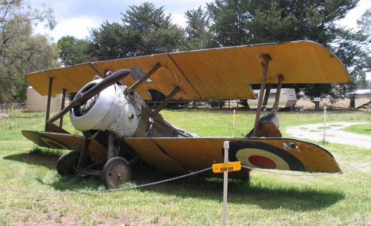 Remnants of Sopwith Camel in Light Horse and Field Artillery Museum, Australia. Photo: Bukvoed / CC BY 2.5