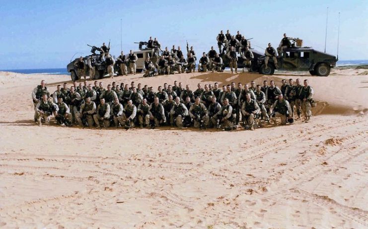 Bravo Company, 3rd Battalion of the 75th Ranger Regiment in Somalia, 1993.