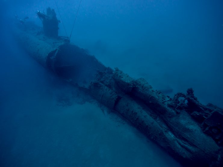 The wreck of Scire laying on the seabed. Photo: Elayani / CC-BY-SA 4.0
