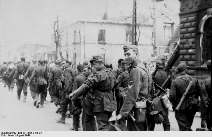 German soldiers of the Waffen SS