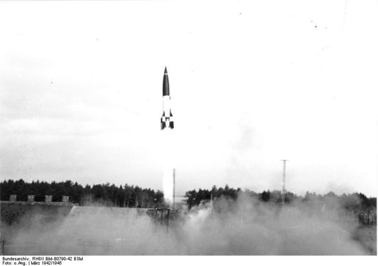Peenemünde, rocket launch. By Bundesarchiv – CC BY-SA 3.0 de