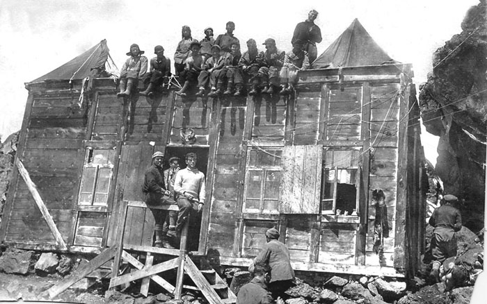 The first hut called Shelter 11 on Elbrus, 1932.
