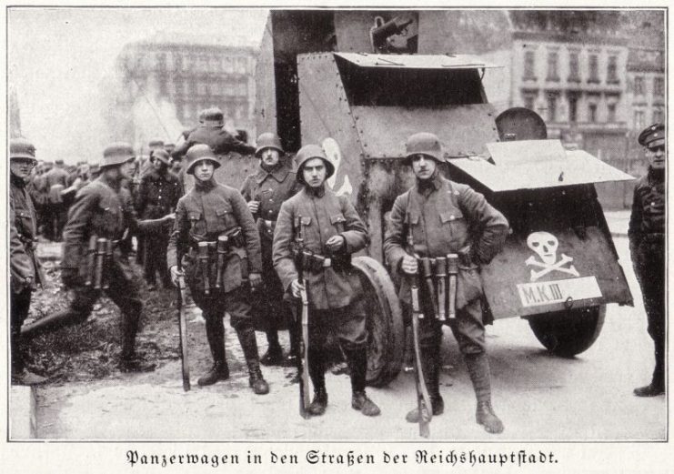 Armed Freikorps paramilitaries in Weimar Germany in 1919