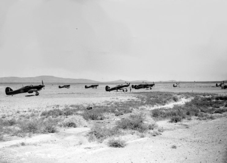 Hurricanes of 80 Squadron in Palestine, June 1941.