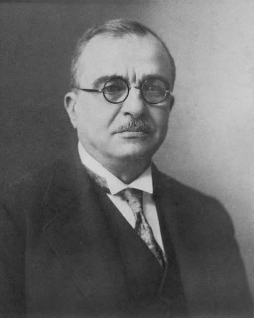 Ioannis Metaxas, prime minister and dictator of Greece, 1936-1941.