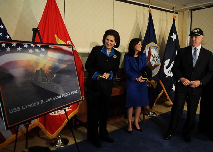 Navy Secretary Ray Mabus announces USS Lyndon B. Johnson