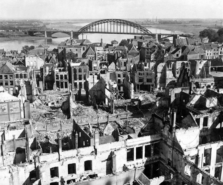Nijmegen after the battle. 28 September 1944.