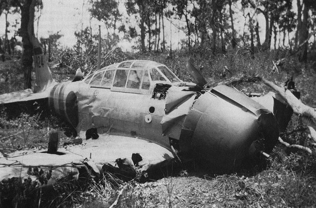 Toyoshima’s crashed aircraft