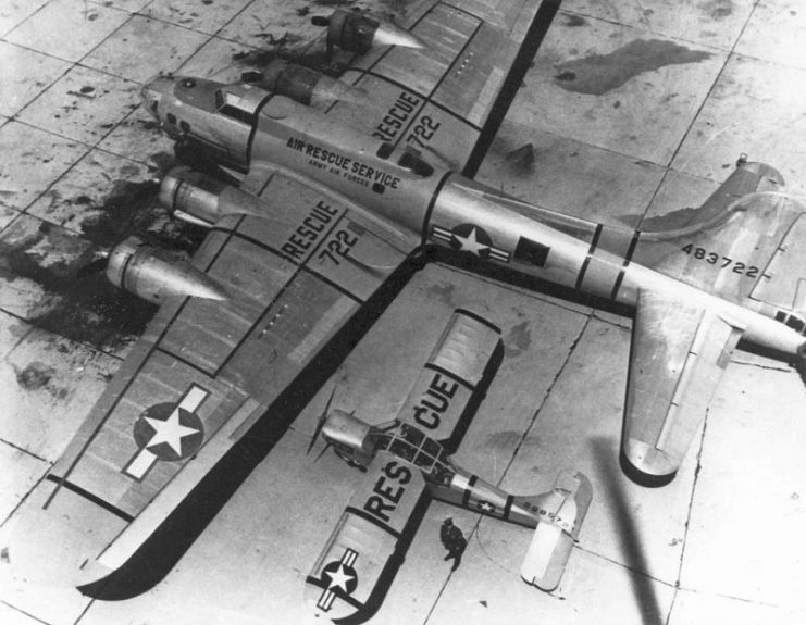 Top view of Boeing SB-17G-95DL