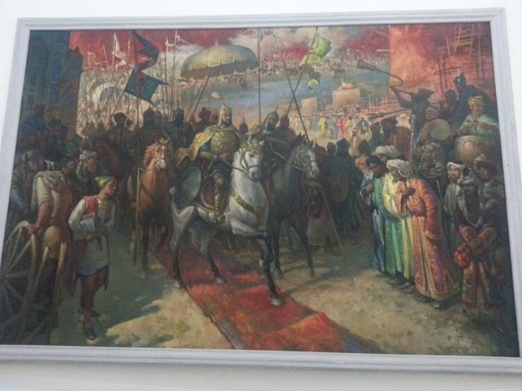 Painting of Timur. Photo: Sha849 – CC BY-SA 4.0