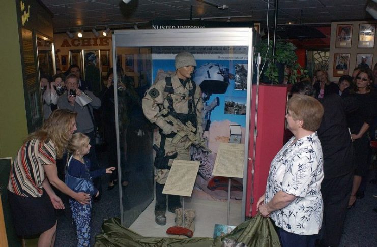 This is the official Memorial Exhibit honoring US Air Force (USAF) Technical Sergeant (TSGT) John A. Chapman