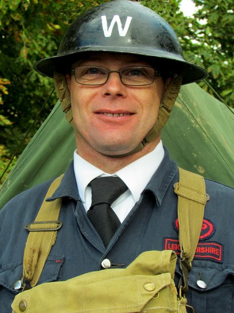 Air Raid Warden Village at War Weekend 2012, Stoke Bruerne, Northamptonshire. Photo by ozz13x CC BY 2.0