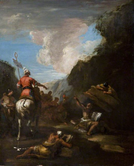 Sebastiano Ricci’s Hiero II calls Archimedes to fortify the city, 1720’s