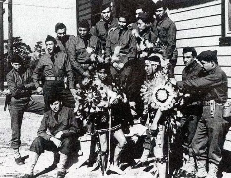 Comanche code talkers of the 4th Signal Company.