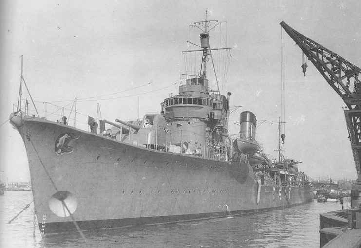 Imperial Japanese Navy destroyer the Amagiri.