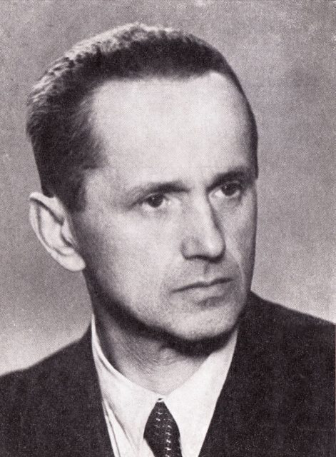 Kazimierz Moczarski, officer of Polish Home Army, writer.1956