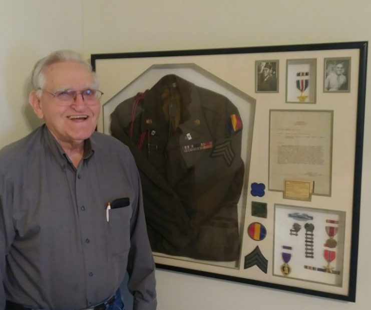 Lloyd Workman of Vienna was drafted into the U.S. Army in August 1944. Following his training in Texas, he was sent to Europe and served in combat as a machine gunner with the 4th Infantry Division, earning a Silver Star and Purple Heart. Courtesy of Jeremy P. Amick
