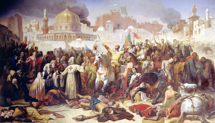 The Crusaders capture Jerusalem