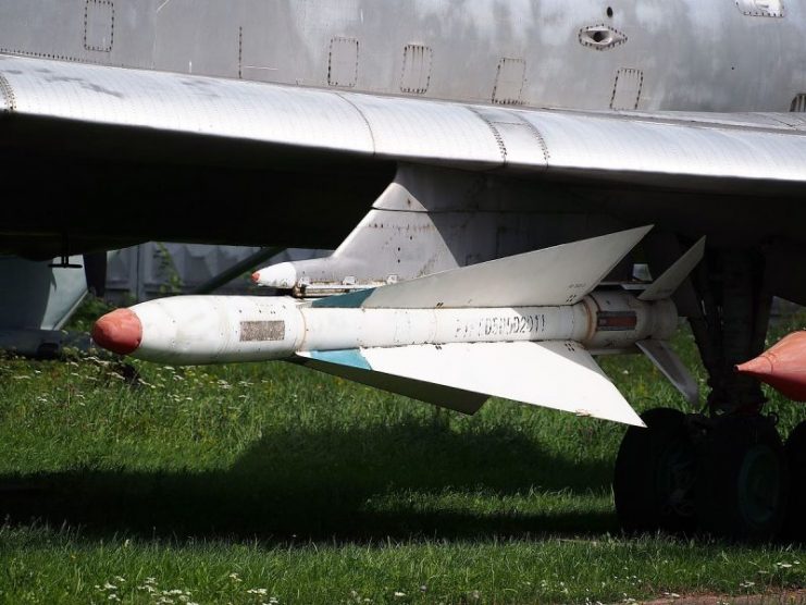 R-4 missile under wing of Tupolev Tu-128