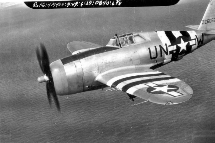 Republic P-47D-22-RE Thunderbolt 42-26057 of the 63d Fighter Squadron, 56th Fighter Group