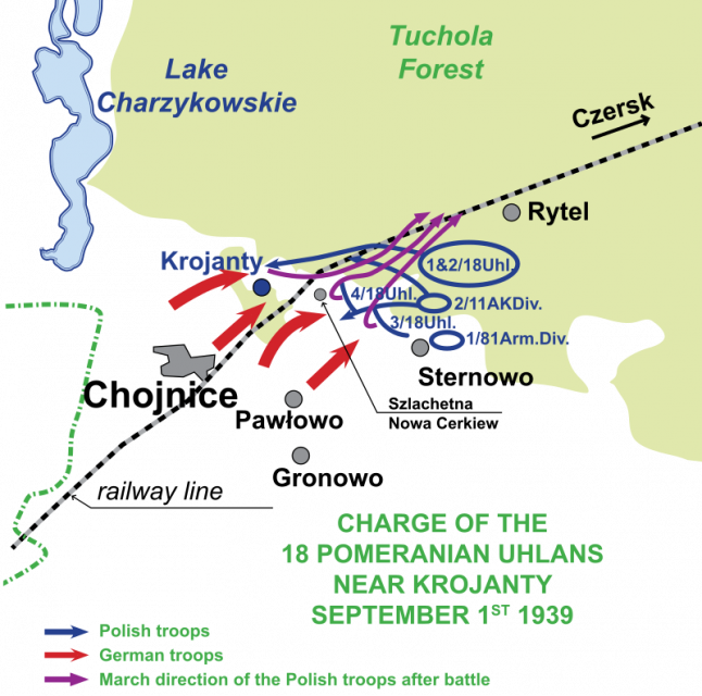 Battle of Krojanty Photo by BpKrojantami.svg: CC BY SA 3.0