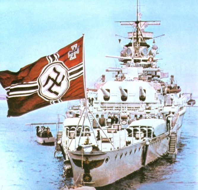 ‘Admiral Graf Spee’ at the Spithead Naval Review representing Germany at the coronation of King George VI.