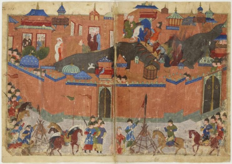 Siege of Baghdad in 1258.