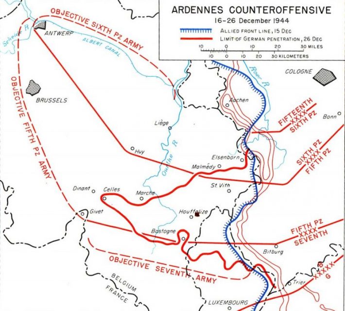 Battle of the Bulge progress map