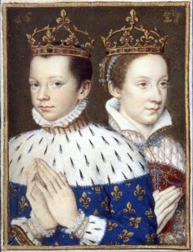 Francis II, King of France, and his wife, Mary Stewart, Queen of France and of Scotland