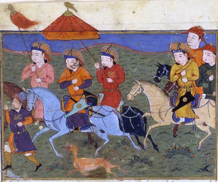 Hulagu Khan leading his army.