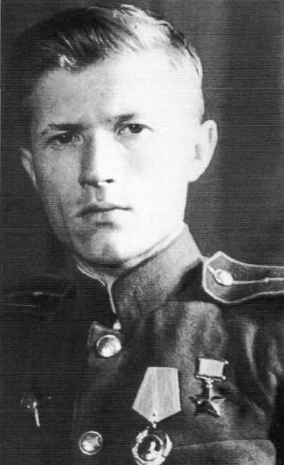 Ivan Sidorenko, a top Russian WWII sniper, after he received his Hero of the Soviet Union medal.