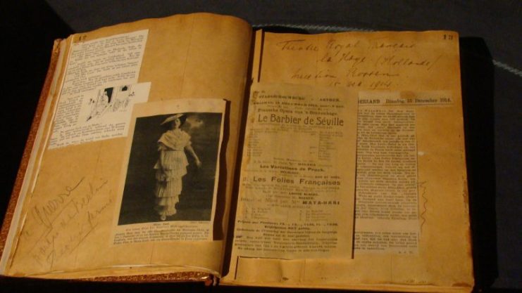 Scrapbook of Mata Hari, Fries Museum, Leeuwarden.