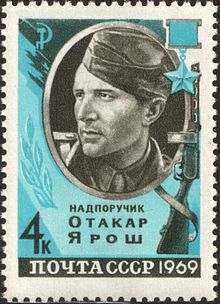 First Lieutenant Otakar Jaroš, Post of the USSR 1969
