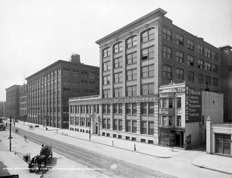 The Kodak factory and main office in Rochester, circa 1910