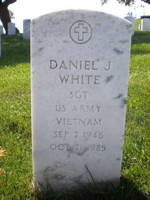 Dan White’s headstone. Photo: BrokenSphere / CC BY-SA 3.0