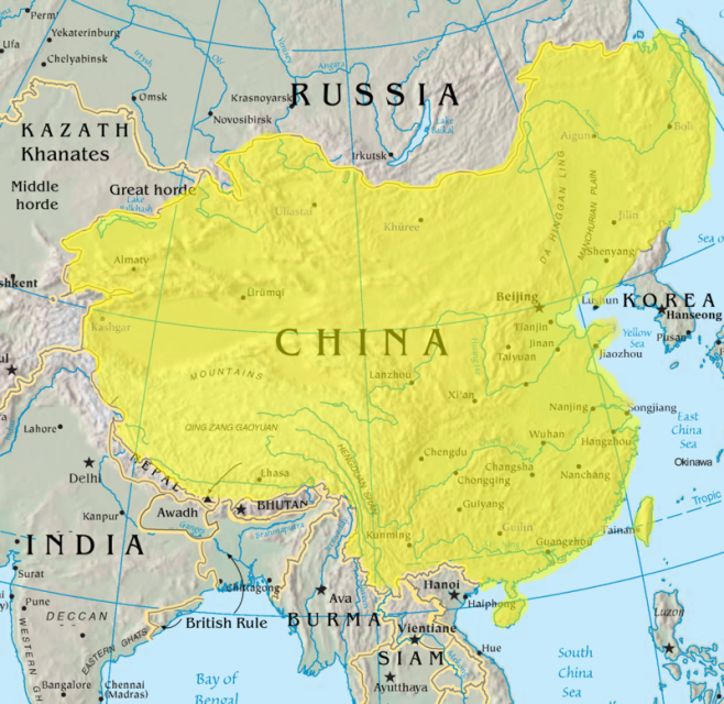 Qing dynasty of China in 1765