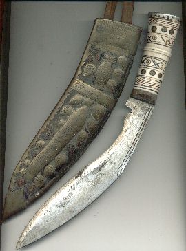 A khukuri, the signature weapon of the Gurkhas.
