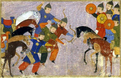 Battle of Vâliyân (1221). Jami’ al-tawarikh, Rashid al-Din.