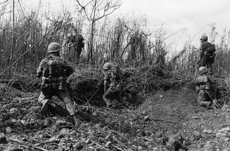 Company G, 2/3 Marines assault Hill 881N