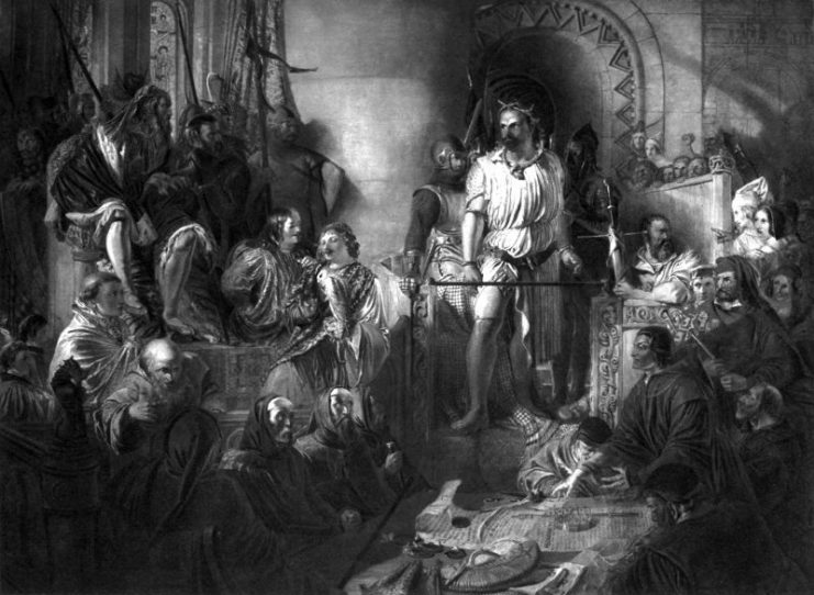 Daniel Maclise, R.A. – The Trial of Sir William Wallace