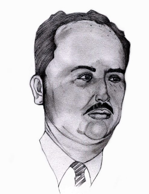 Drawing of Former Honduras Chief of State- Oswaldo Lopez Arellano.Photo: JVC3ETA CC BY-SA 3.0