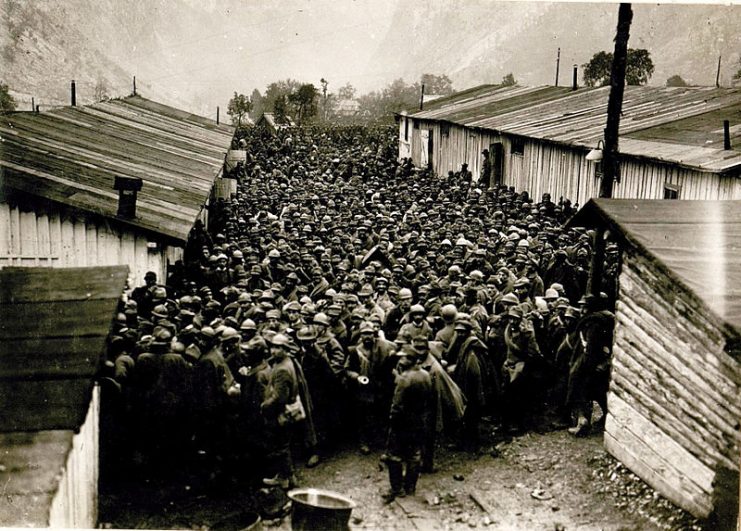 Italian POWs after the battle.