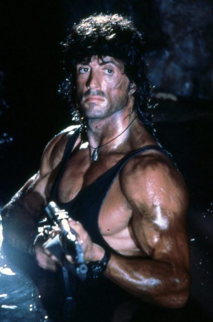 Sylvester Stallone as John Rambo in First Blood (1982). Photo: Yoni S.Hamenahem / CC BY-SA 3.0