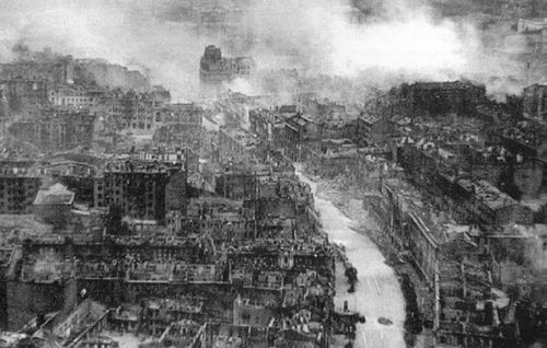 City of Kiev devastated by World War 2.