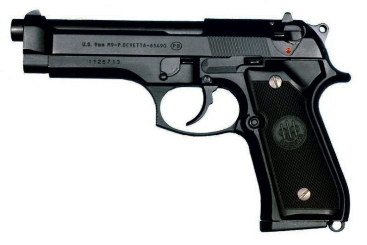 Beretta M9 pistol.