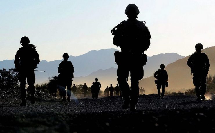 Royal Marines Reservists on exercise during 2013.Photo: PO(Phot) Sean Clee MOD OGL v1.0