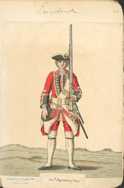 Soldier of 24th Regiment of Foot, 1742