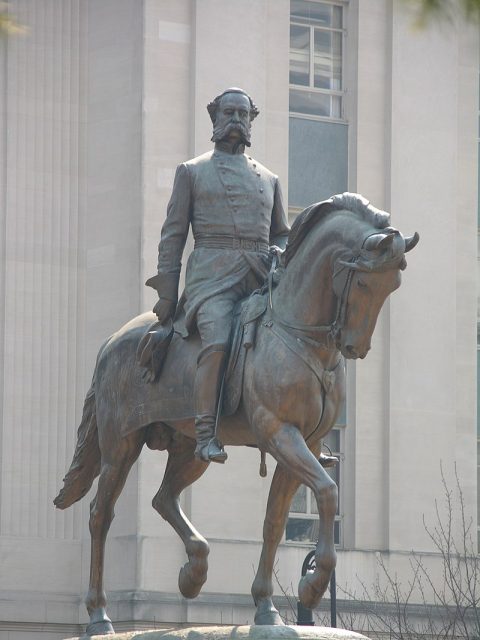 Wade Hampton statue on the South Carolina Statehouse lawn, by Frederick Ruckstull