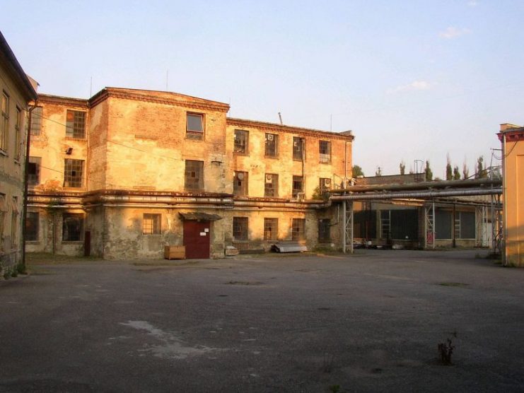 Schindler’s factory at the former site of Brünnlitz labor camp, Czech Republic, in 2004